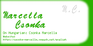 marcella csonka business card